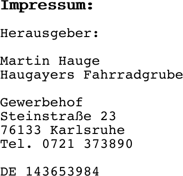 Impressum: